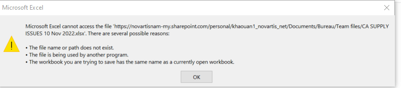 Microsoft Excel Cannot Access The File Worksheet Xlsx