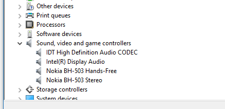 Intel sound cards & media devices drivers