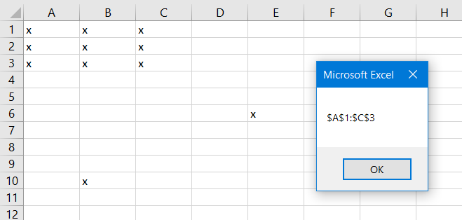 Vba excel что такое usedrange