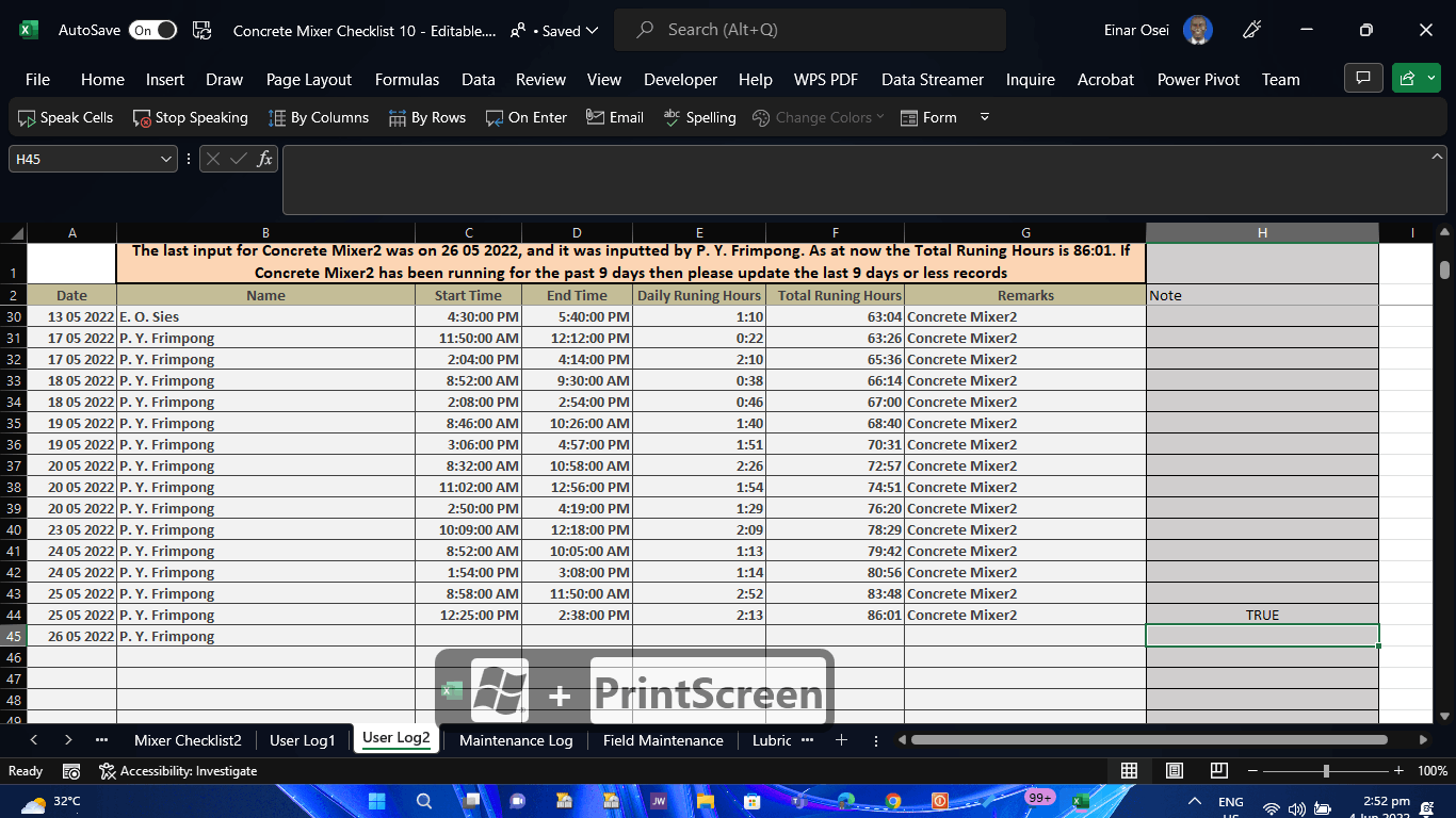 Excel Formula To Check Same Value