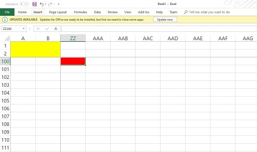 Freeze Selected Cells Left Column Top Row and Bottom Row