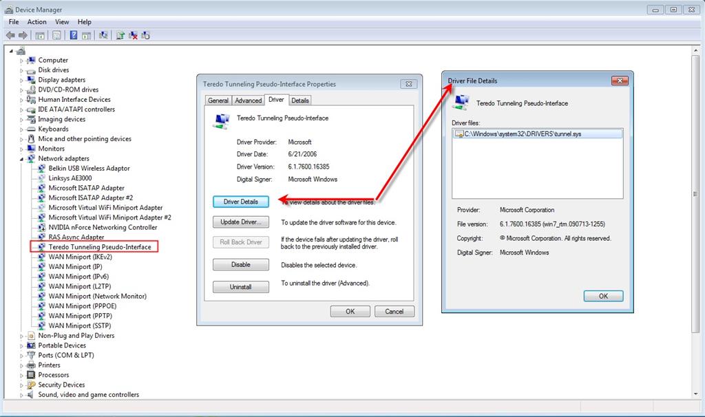 Microsoft Teredo Tunneling Adapter Device Download - Microsoft.