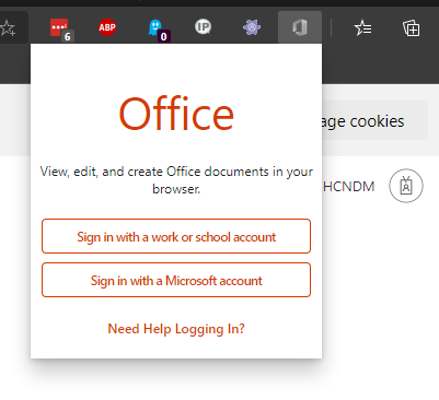 Chromium Office 365 extension won't login - Microsoft Community