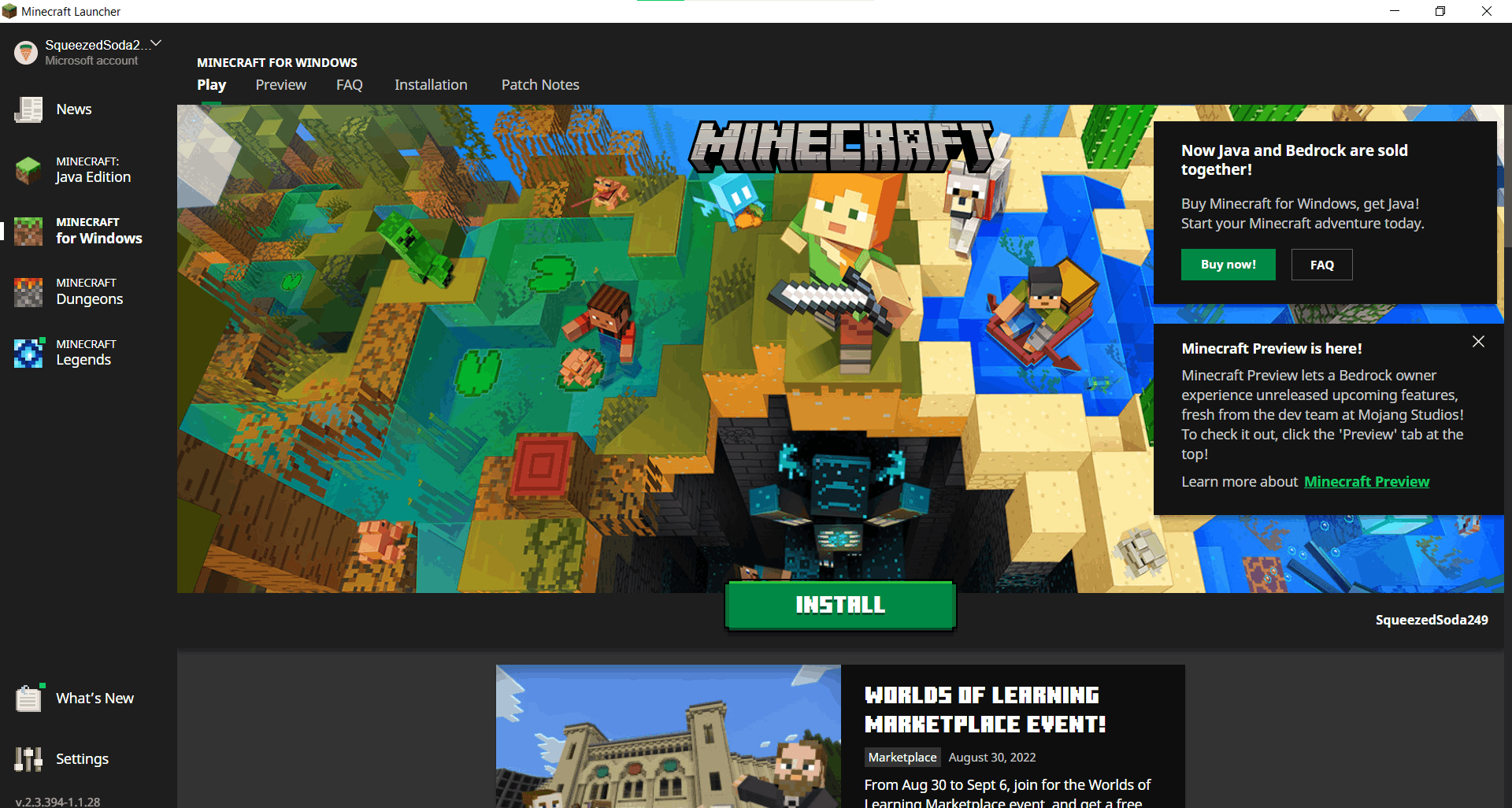 I Bought Minecraft Java Edition And Says "Play Demo" - Microsoft Community