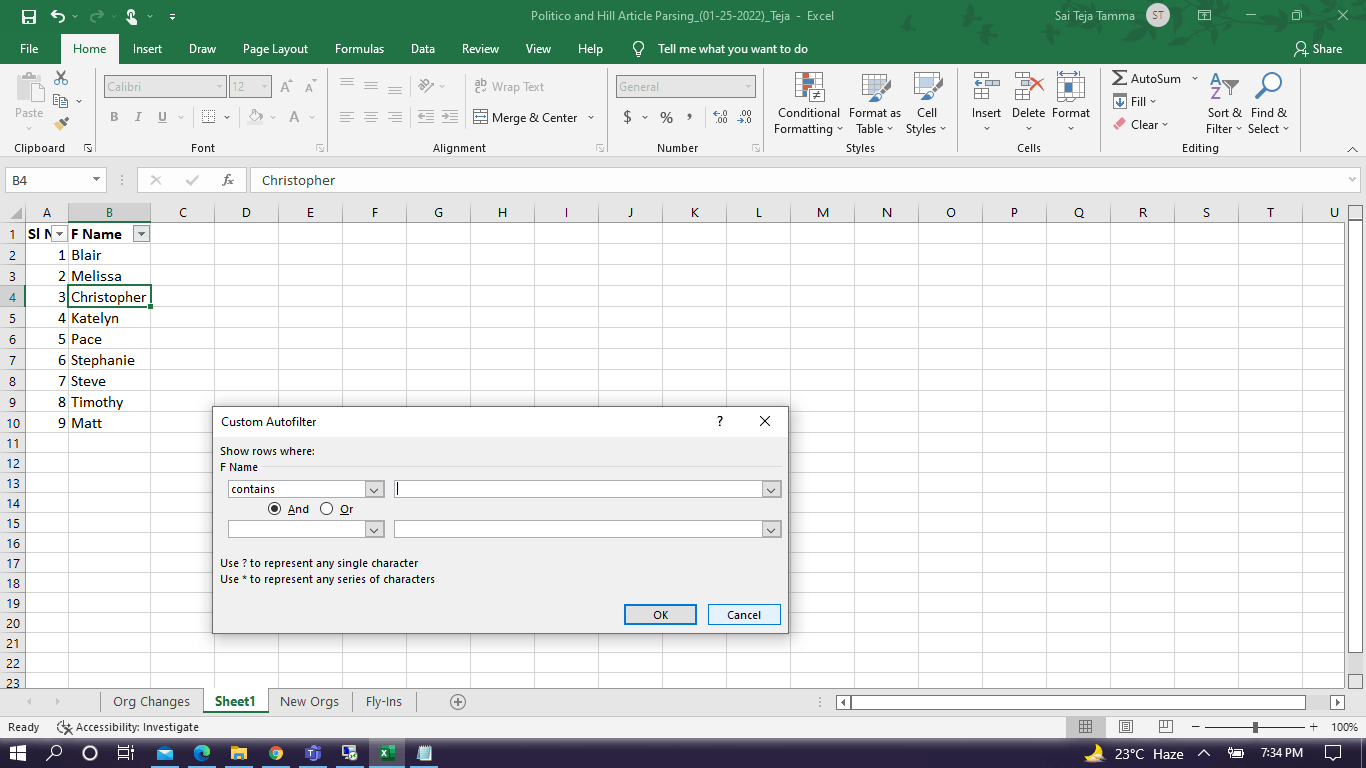 Unable to paste selected data in Custom Autofilter option - Microsoft ...