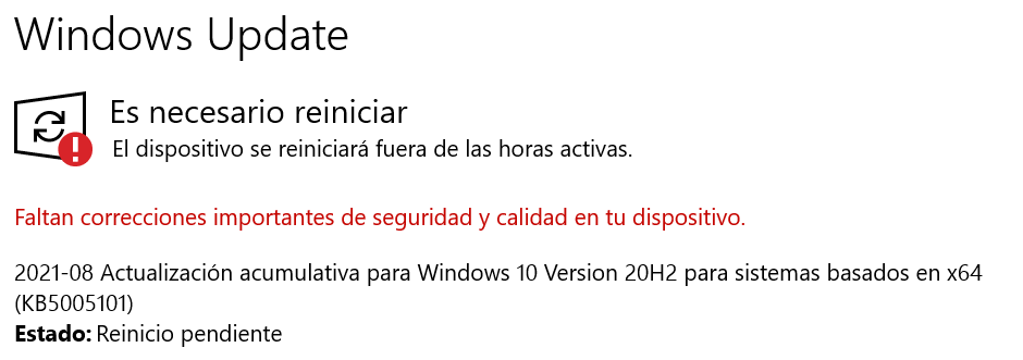 Actualización Acumulativa Para Windows 10 Version 20h2 Para Sistemas Microsoft Community 0403