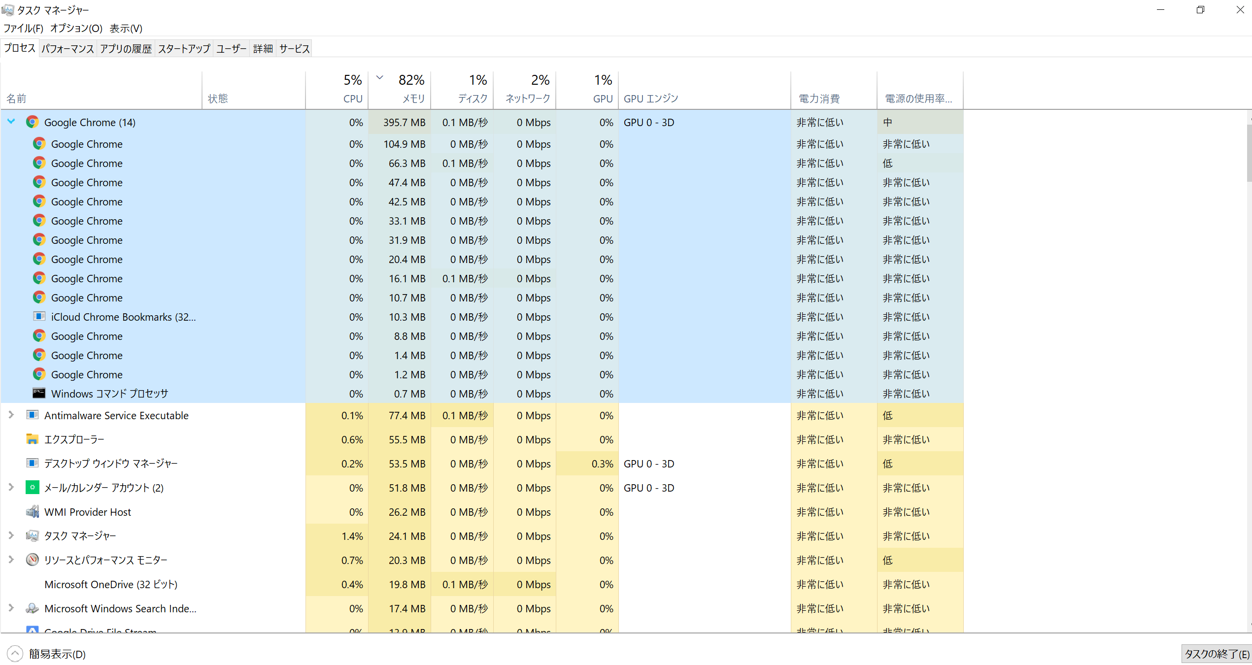 Windows10でメモリを多くの消費している原因が分りません マイクロソフト コミュニティ