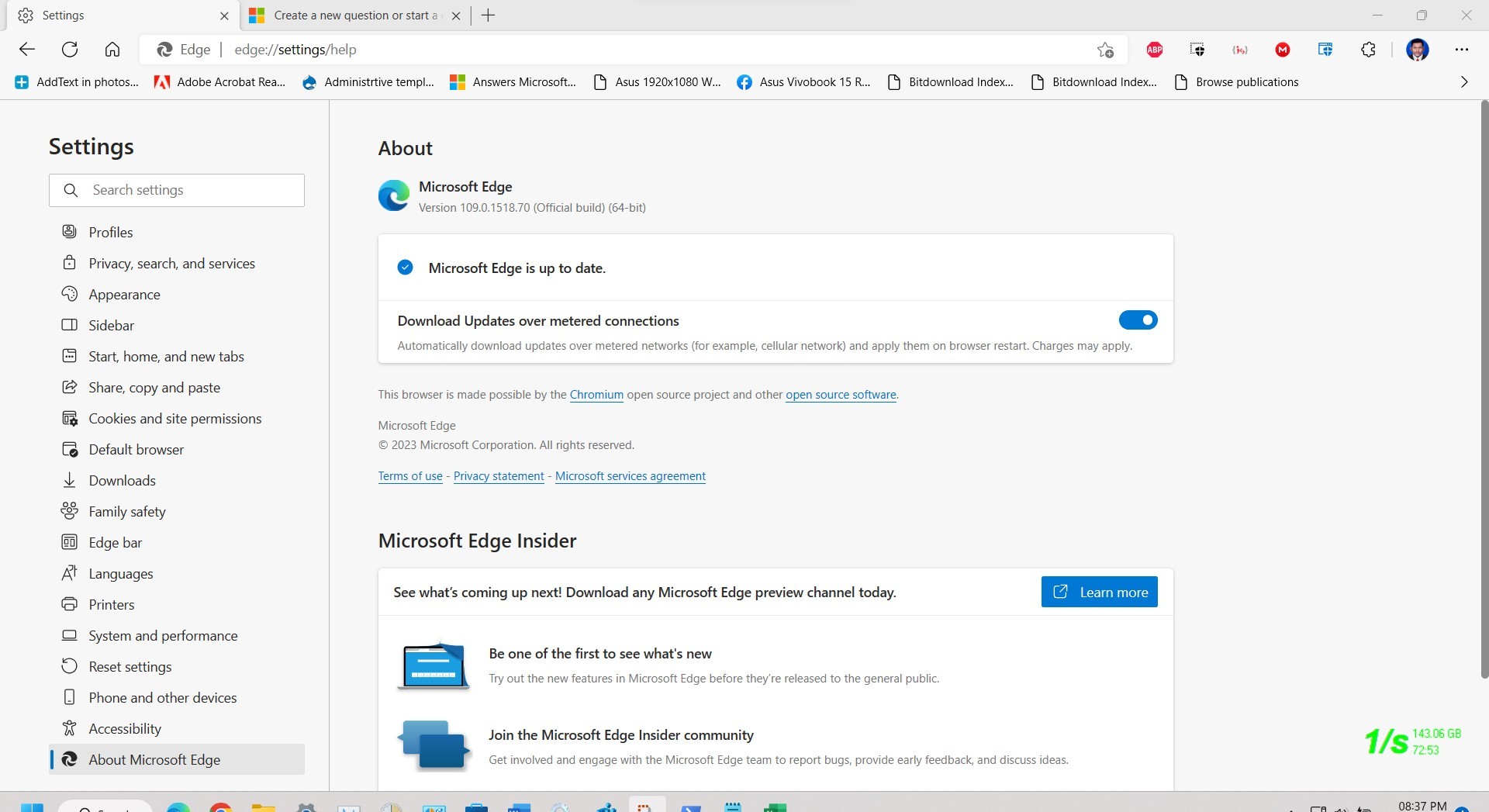 Microsoft Released Edge Chromium Based Browser version 109.0.1518.70 ...