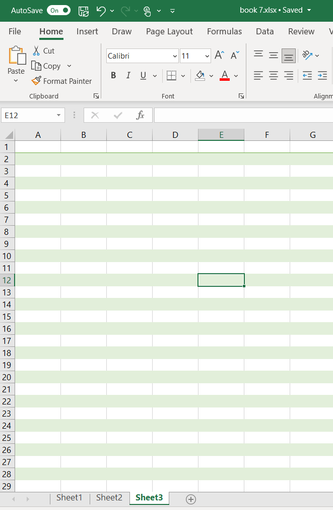 banded rows design in excel makes file too heavy - Microsoft Community