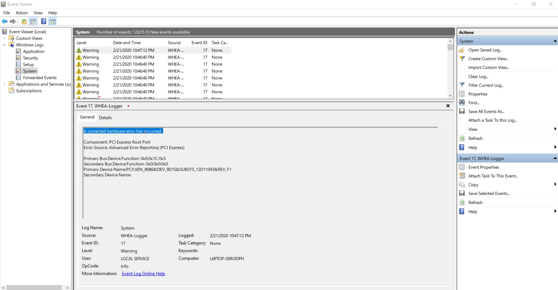 A corrected hardware error has occurred - Microsoft Community A corrected hardware error has occurred - Microsoft Community