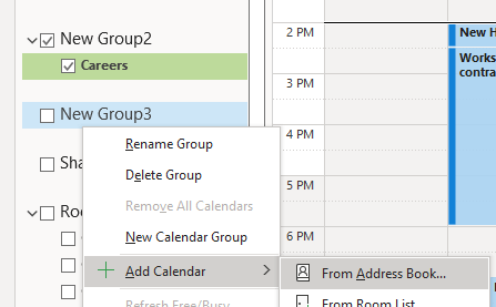 Same Person, Multiple Calendar Groups - Microsoft Community