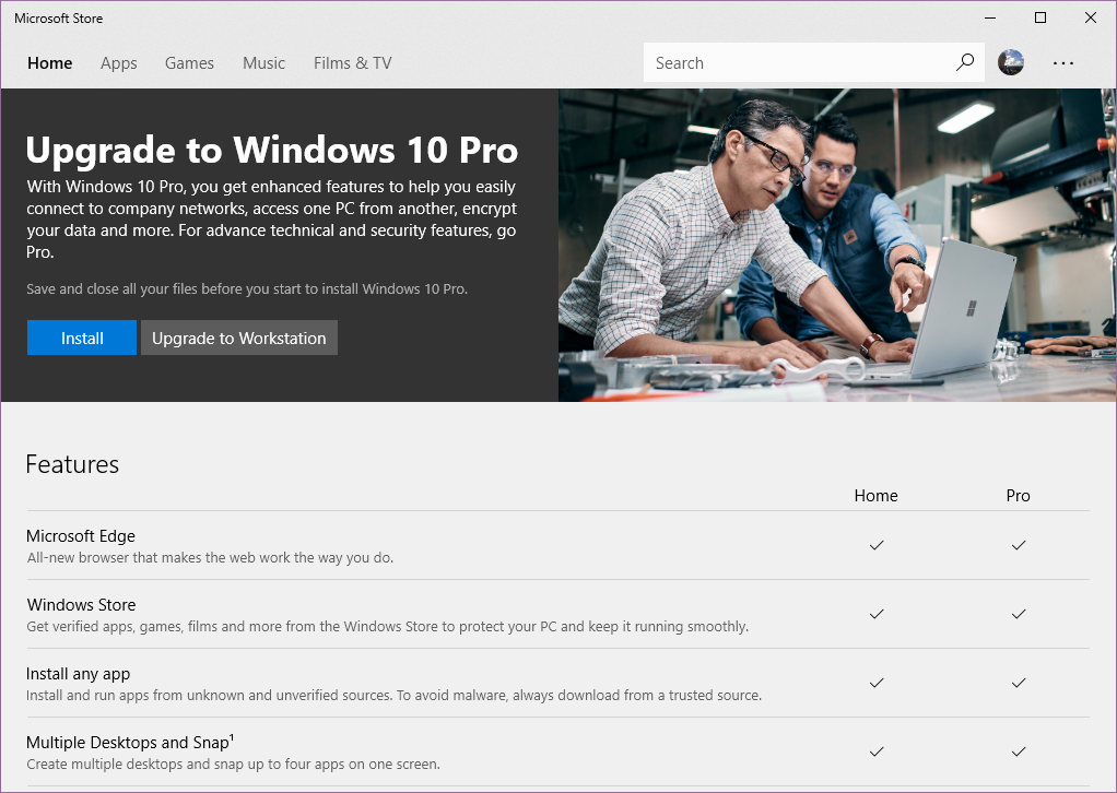 odio Viaje Hazme How much does it cost to upgrade from Windows 10 Home to Pro? - Microsoft  Community