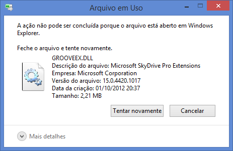 Não consigo deletar arquivos - Microsoft Community