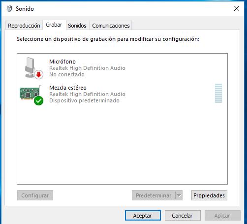 Windows 10 * El PC reconoce el micrófono como un altavoz. - Microsoft  Community