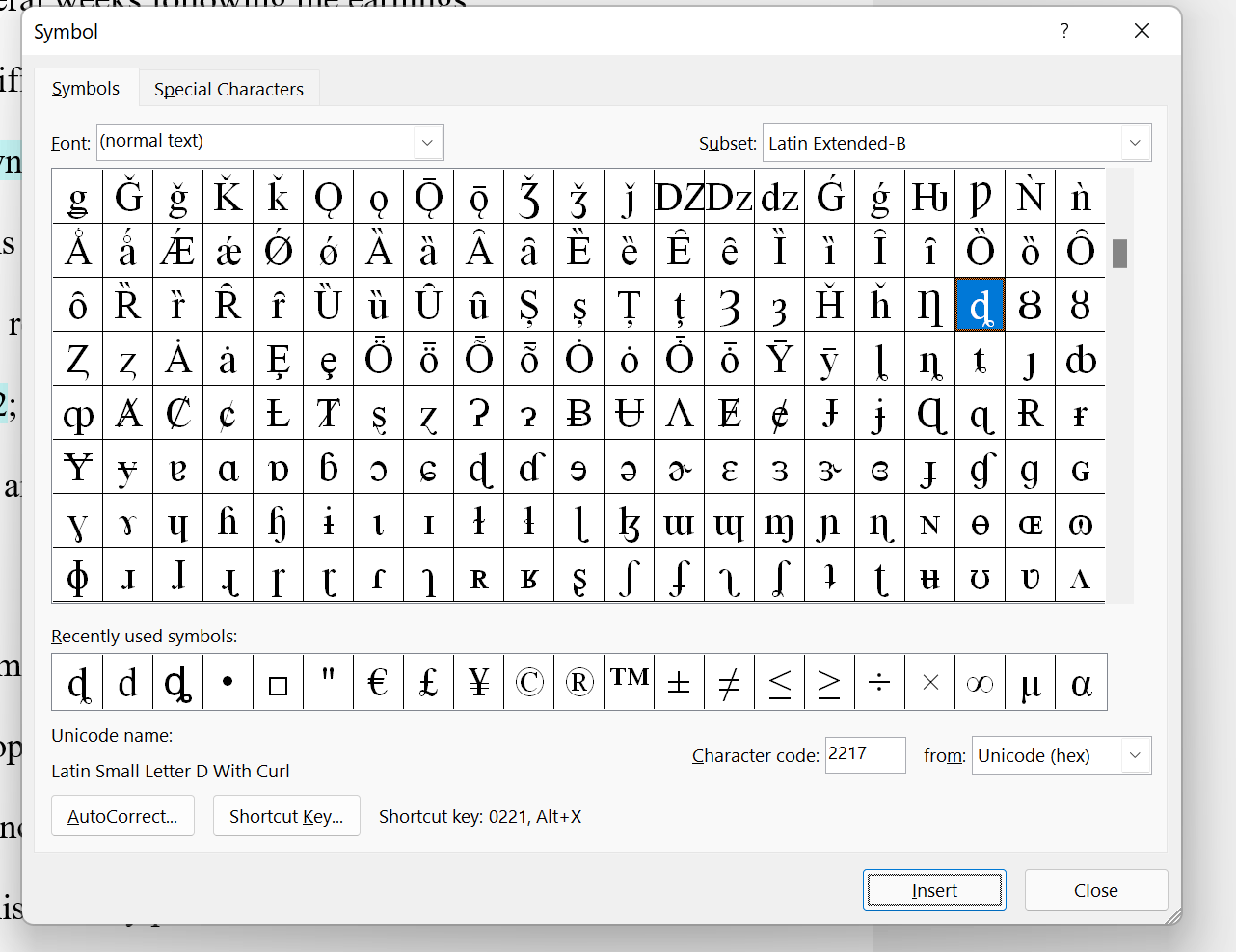 Unicode Glyphs