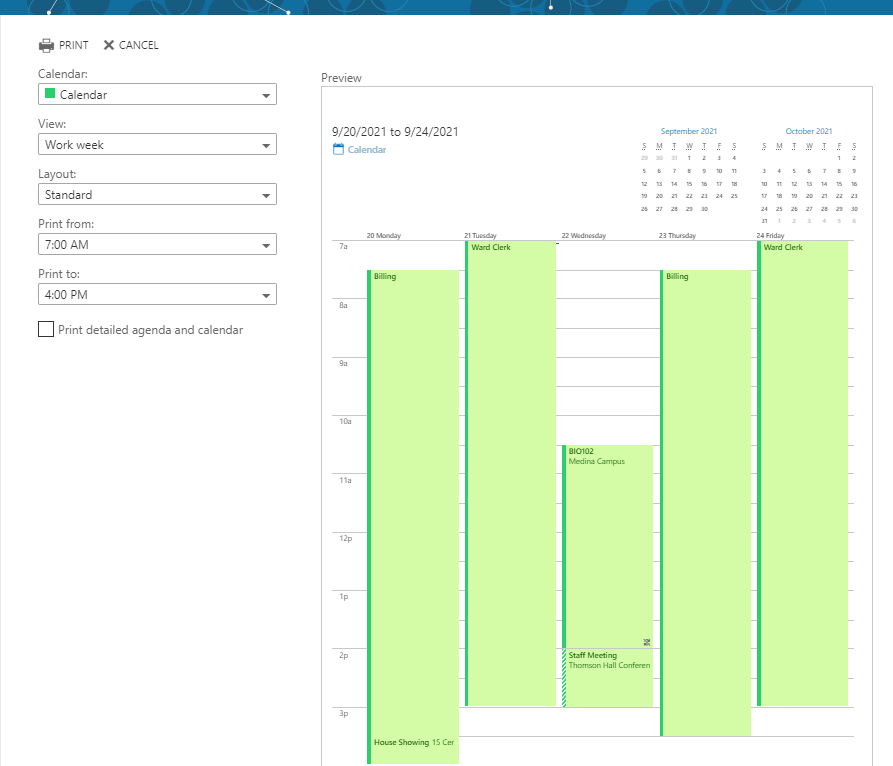 Outlook web app will not print calendar view Microsoft Community