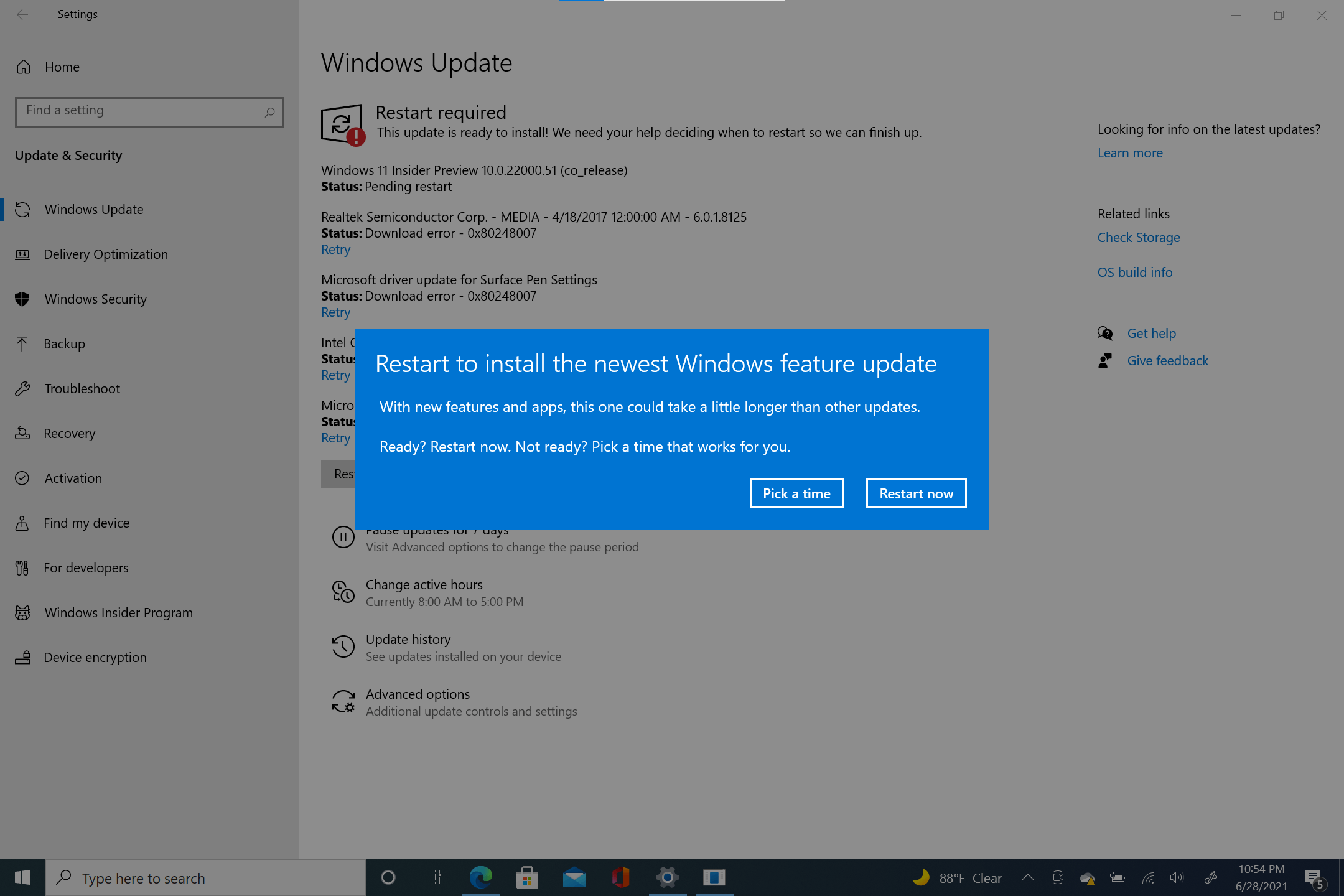 windows 10 to windows 11 update