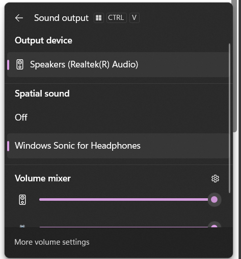 Bluetooth Headphones Connect but no headphones output Device