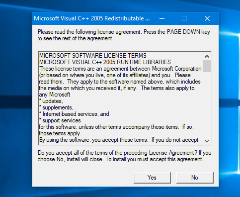 Microsoft Visual C 05 X86 Won T Install When Microsoft Community