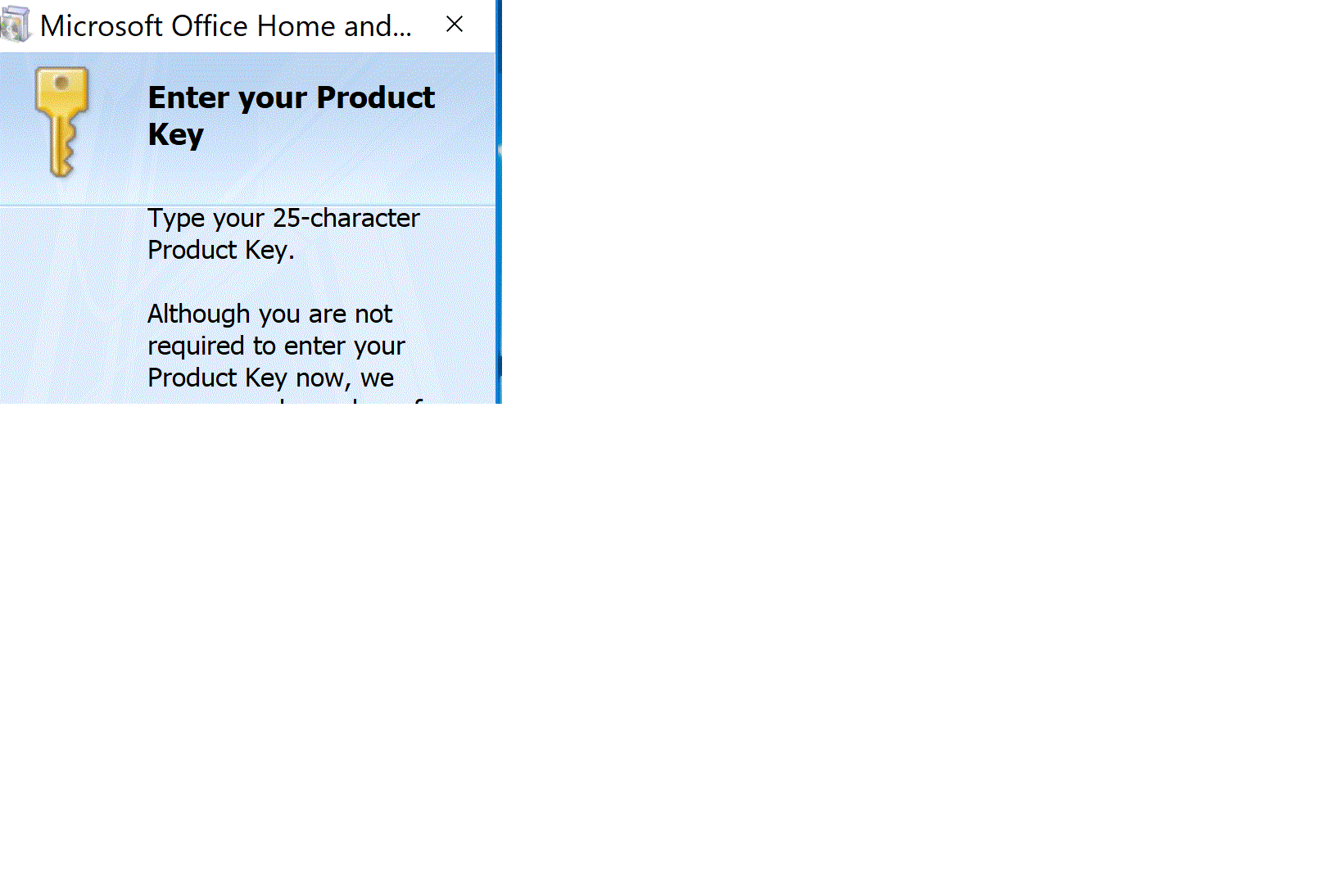 Cannot install MS Office 2007 due to small window displayed - Microsoft  Community