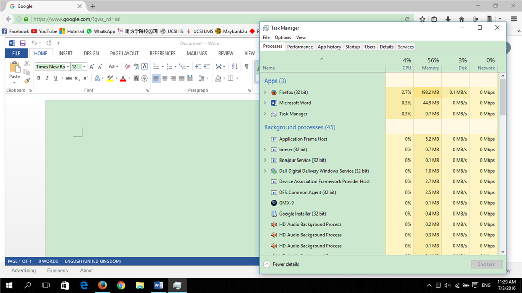 Problem With Windows 10 Green Background In Word Taskbar Etc Microsoft Community