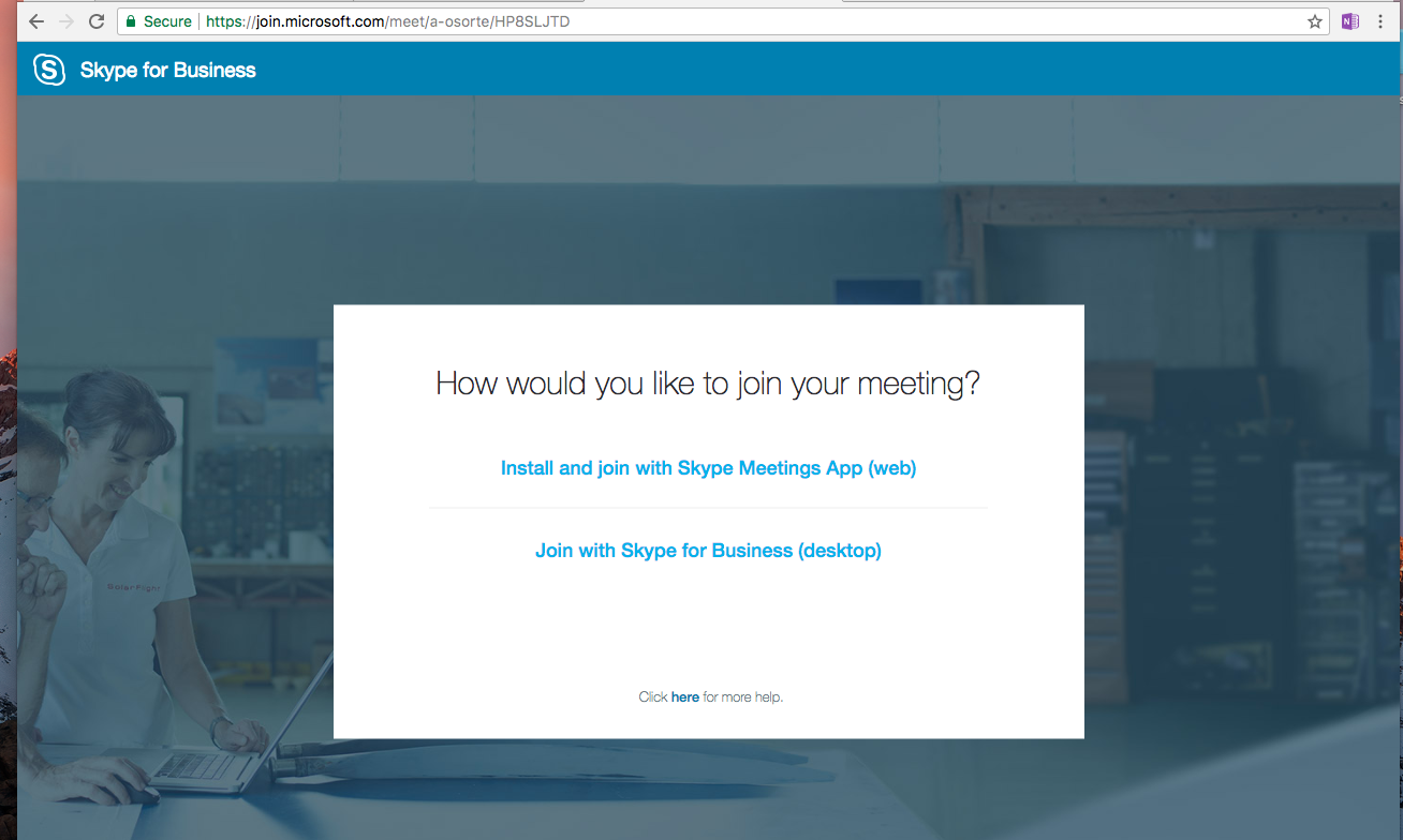 Skype 16 X Can T Join Lync Web Meeting Microsoft Community