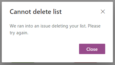 How To Delete A List - Microsoft Community