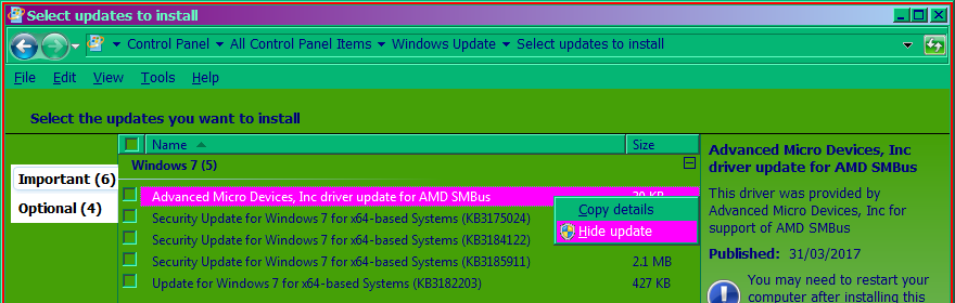 Advanced micro devices inc driver update for amd smbus ошибка 0x80070002