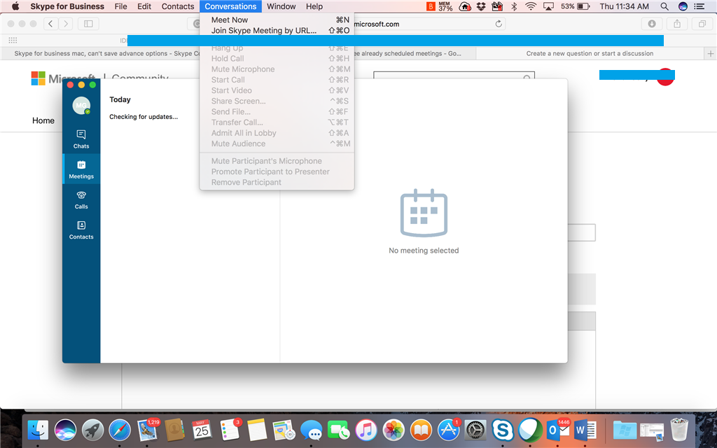 Using Skype For Business With Mac