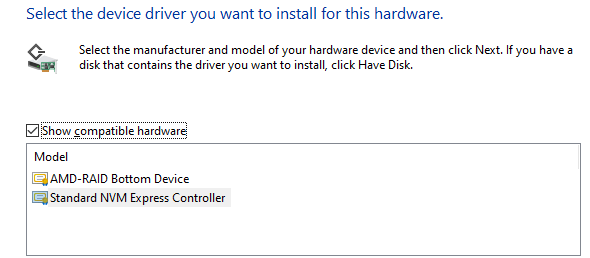 NVMe found detected recognized in BIOS but not Microsoft Community