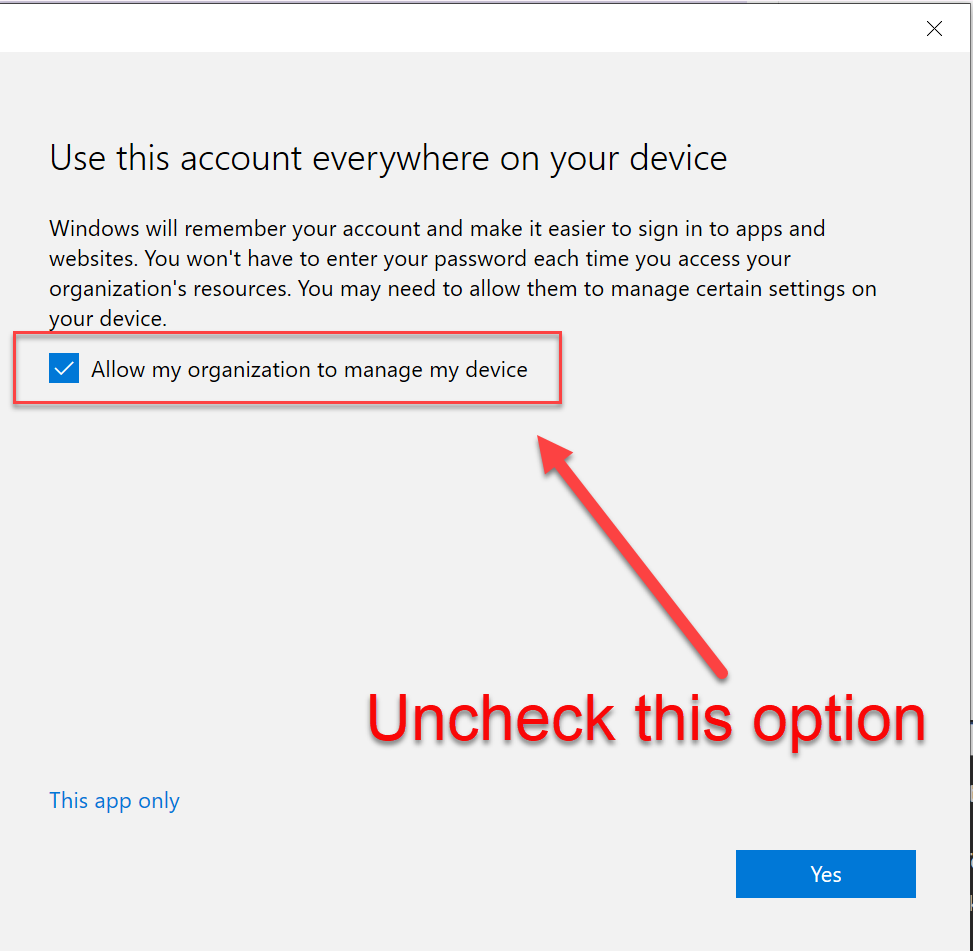 Microsoft 365 How Do I Undo The Allow My Organization To Manage My