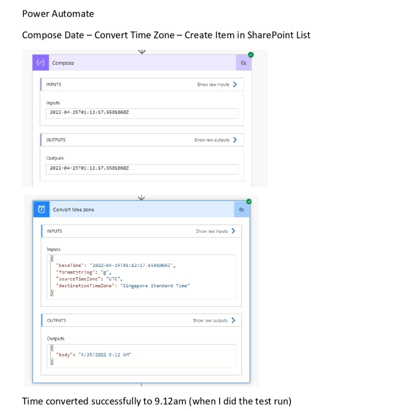 power-automate-convert-time-zone-but-sharepoint-showed-earlier-time