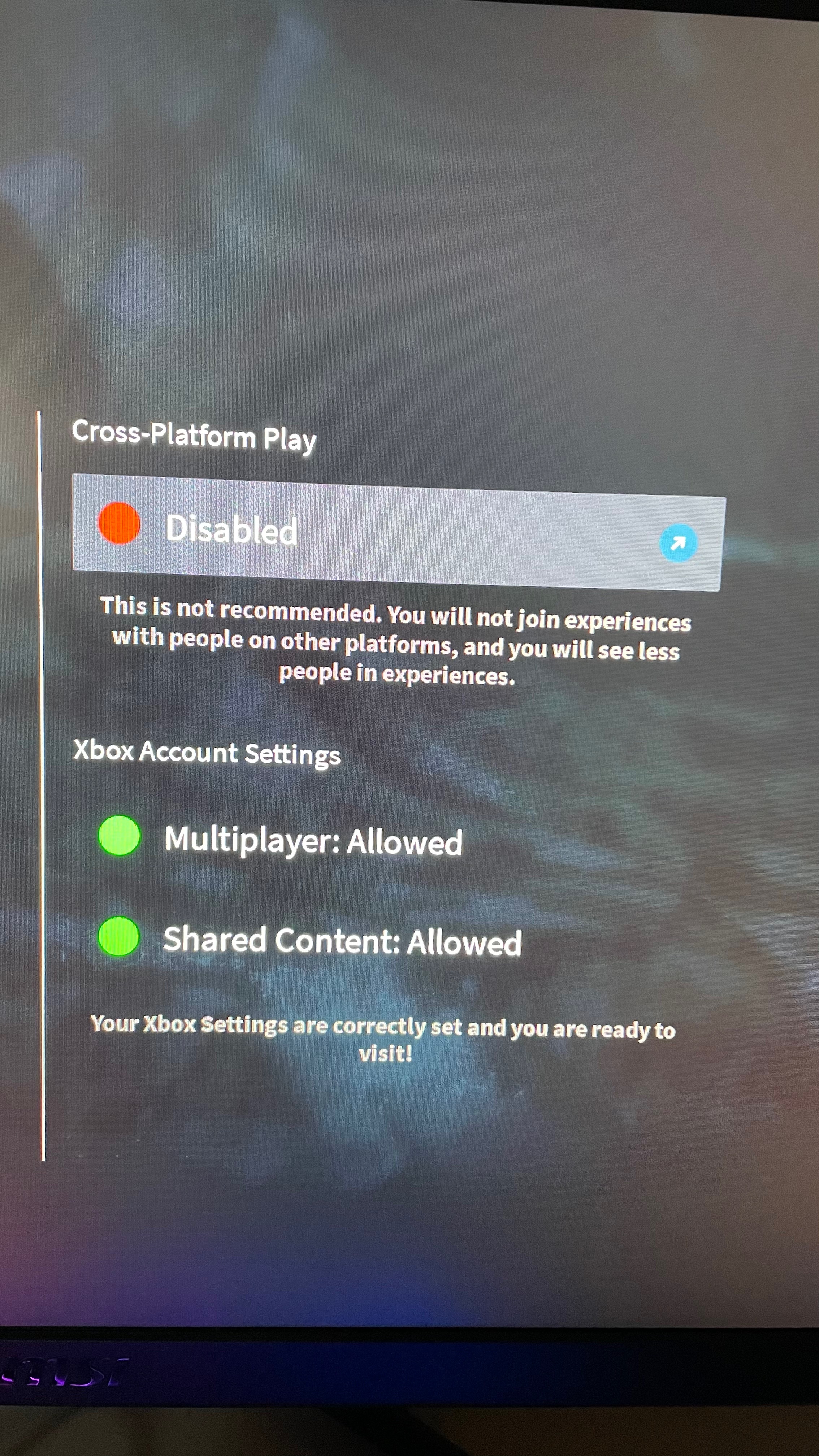 Microsoft allows cross platform play 