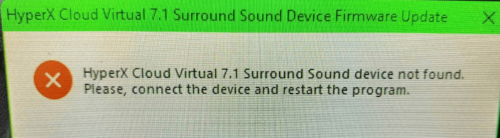 Hyperx cloud virtual discount 7.1 surround sound driver