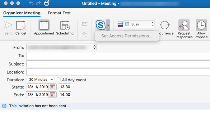 add skype meeting to outlook for mac