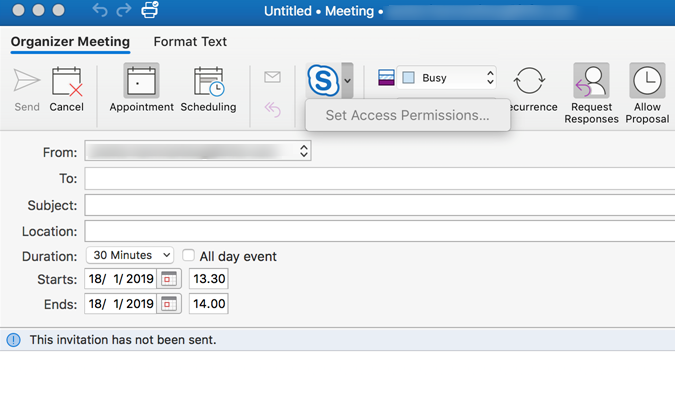 Skype for business outlook 2010