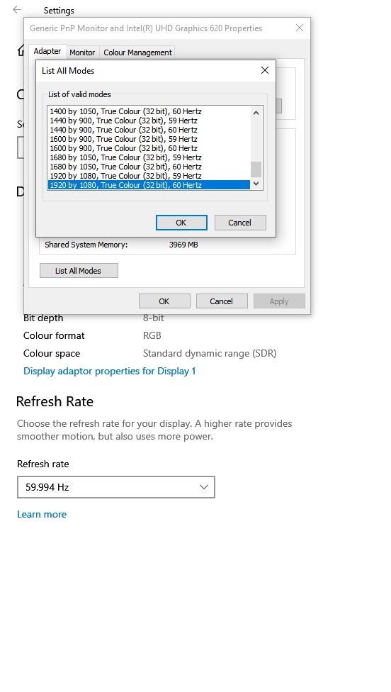 Windows 10 display color depth stuck at 8-bit - Microsoft Community