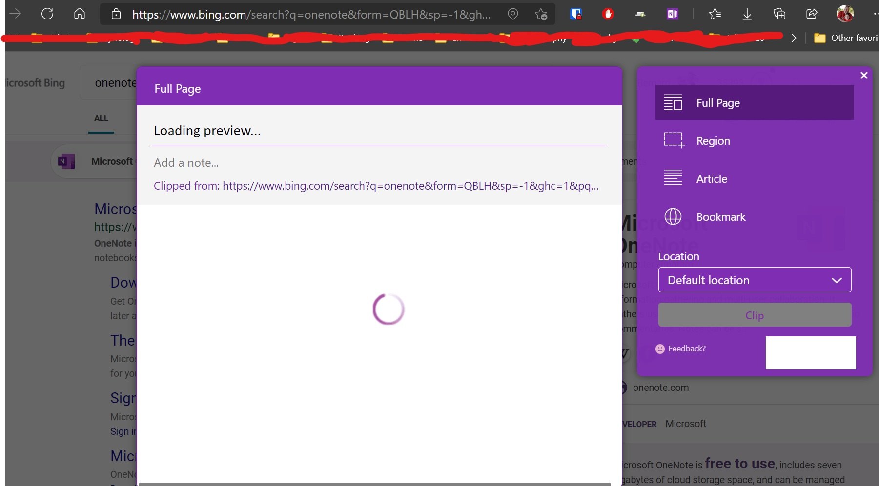 Microsoft OneNote web clipper does not clip full pages - Microsoft ...