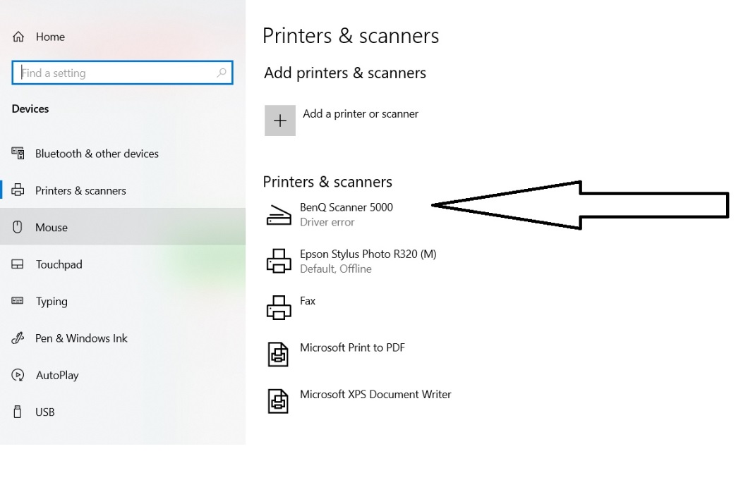 Benq Scanner 5000 is not working in Windows 10 - Microsoft Community