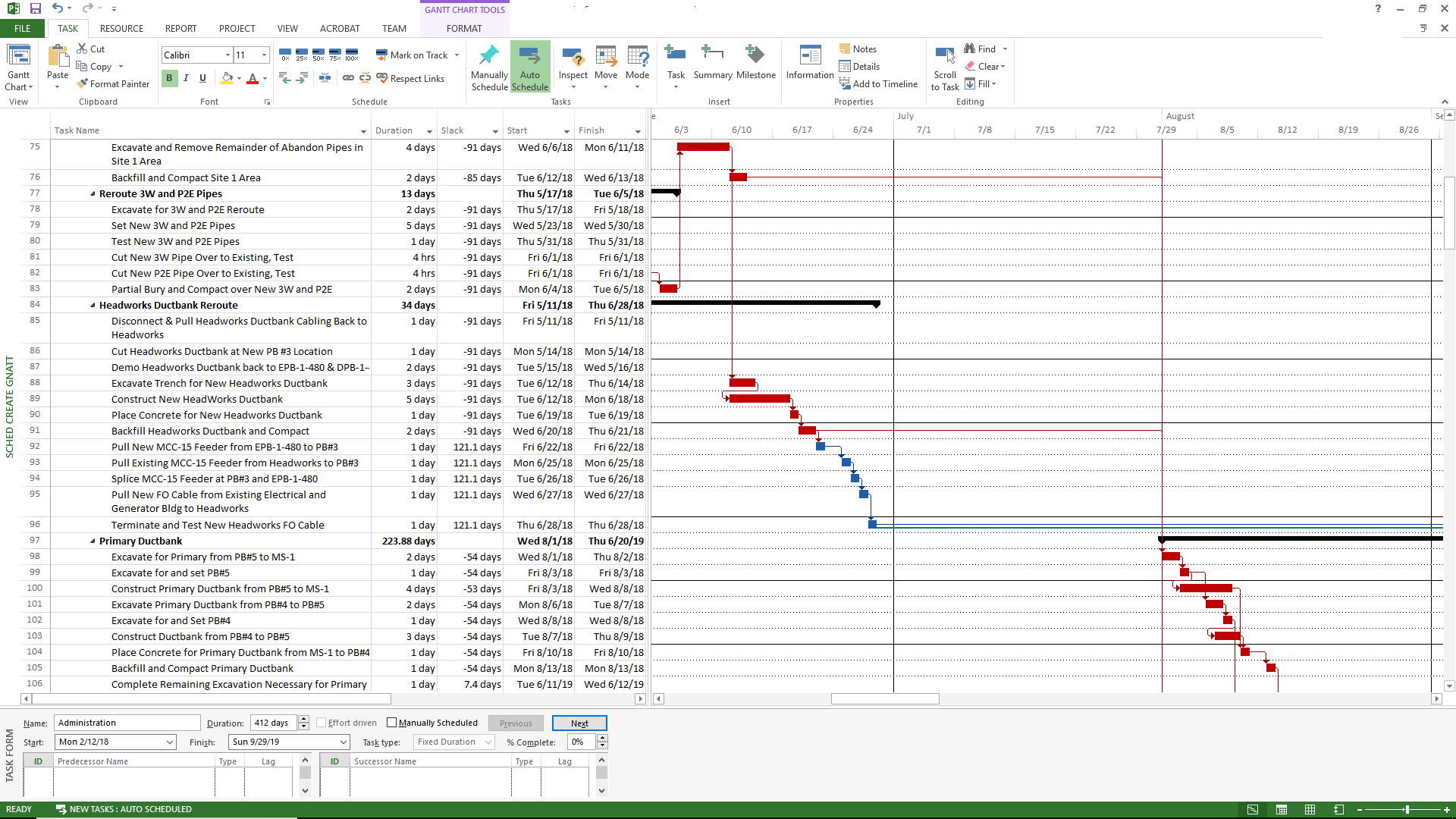 Negative Slack Calculation Error in MS Project 2013 - Microsoft Community