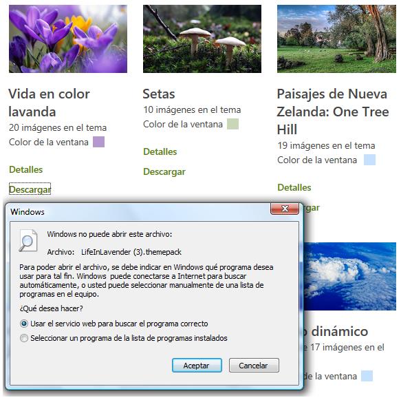 captura de pantalla de windows vista