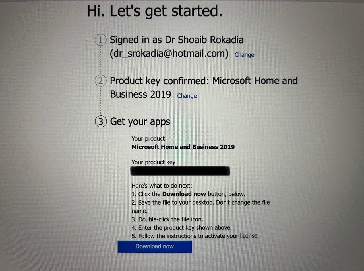 Microsoft Office 2019 Home and Student License Download for Mac