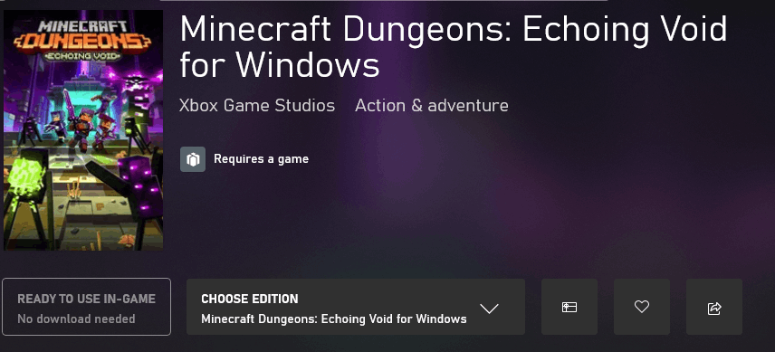 Minecraft Dungeons dlcs not installing - Microsoft Community