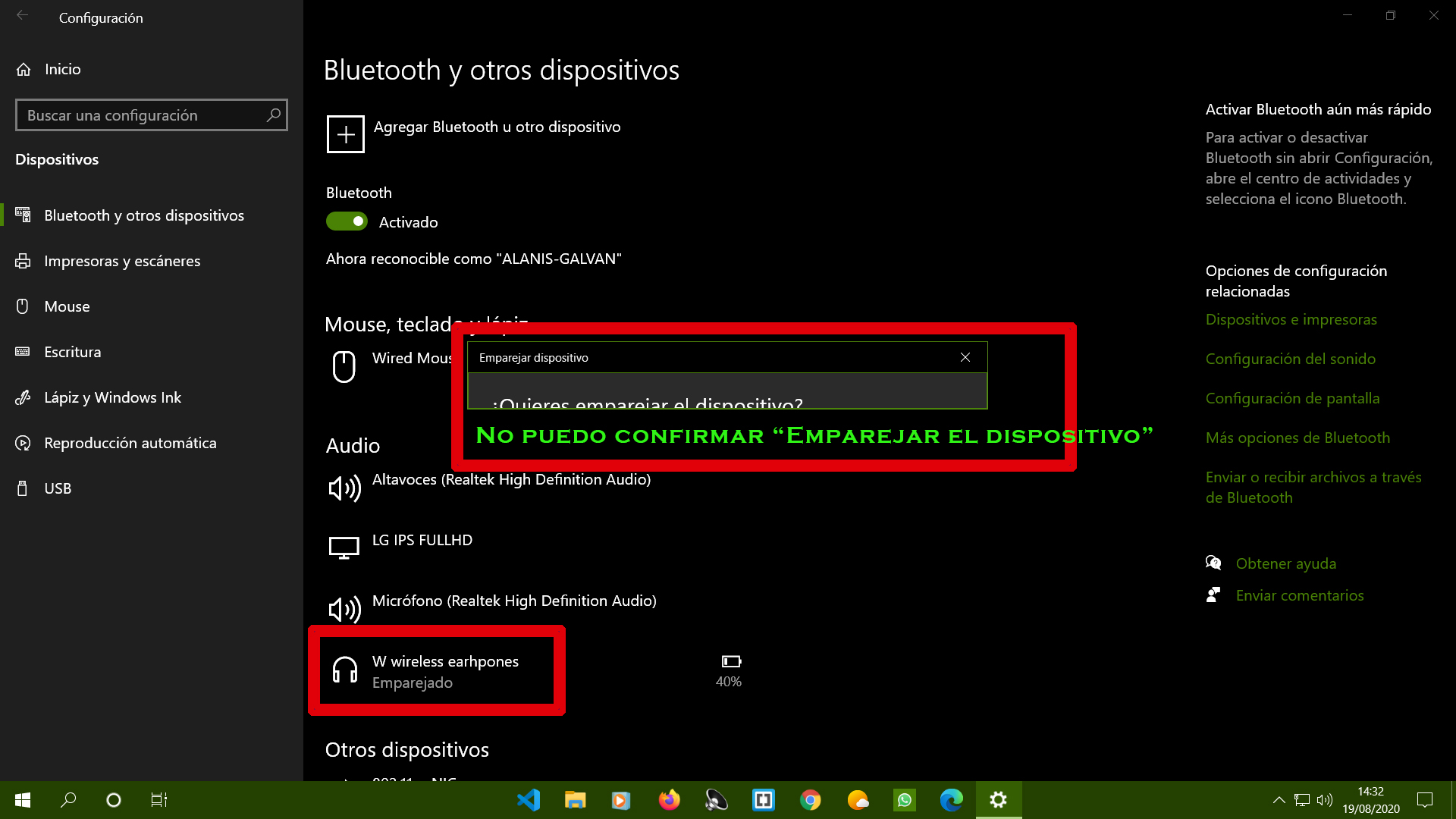 Configurar auriculares best sale bluetooth windows 10