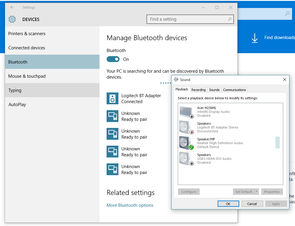 flygtninge Arkitektur orm Trouble Connecting To Bluetooth Device - Microsoft Community