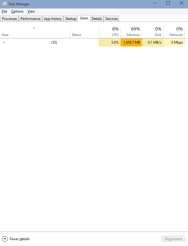 My Memory On Task Manager Has 1200.00 On Fortnite Why Where Is My Missing Memory In Task Manager Microsoft Community