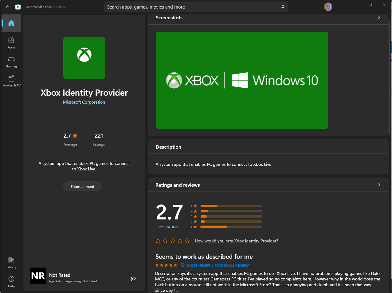 Xbox App for Windows PC