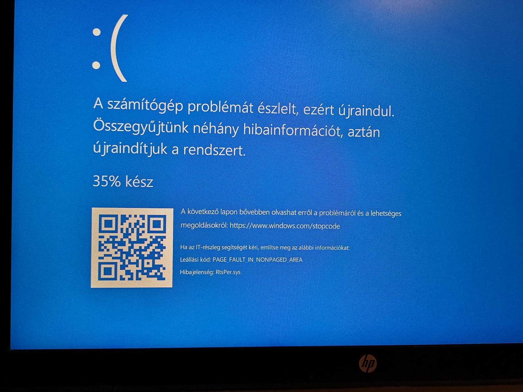 Az új Frissítés óta Rendszeresen Kék Halál és újraindul - Microsoft ...