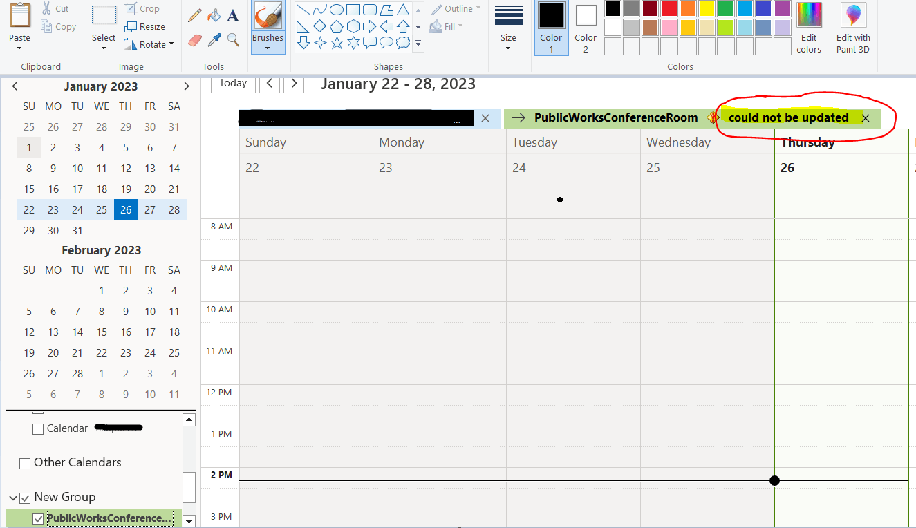 Shared Calendar Issue - Error: Could Not Be Updated - Microsoft Community