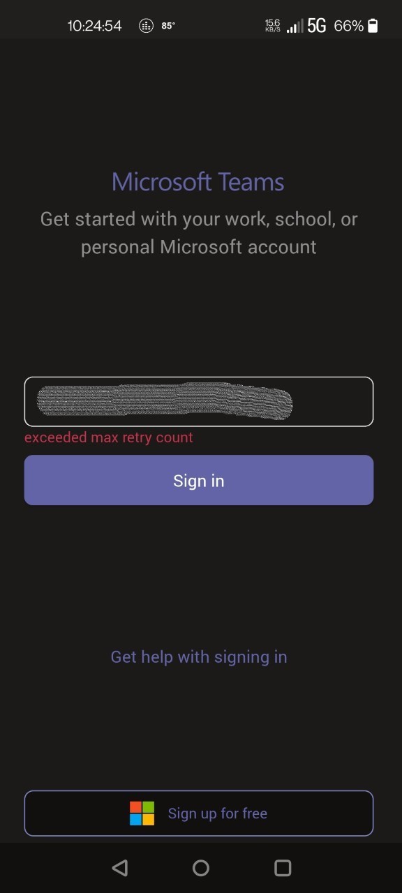 Microsoft Teams Error: Exceeded Max Retry Count - Microsoft Community